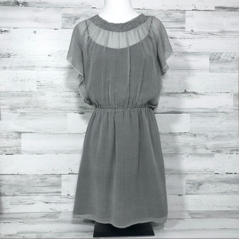Madewell Daisy Field Silk Dress Women's Small, Dainty, Business Casual, Neutral